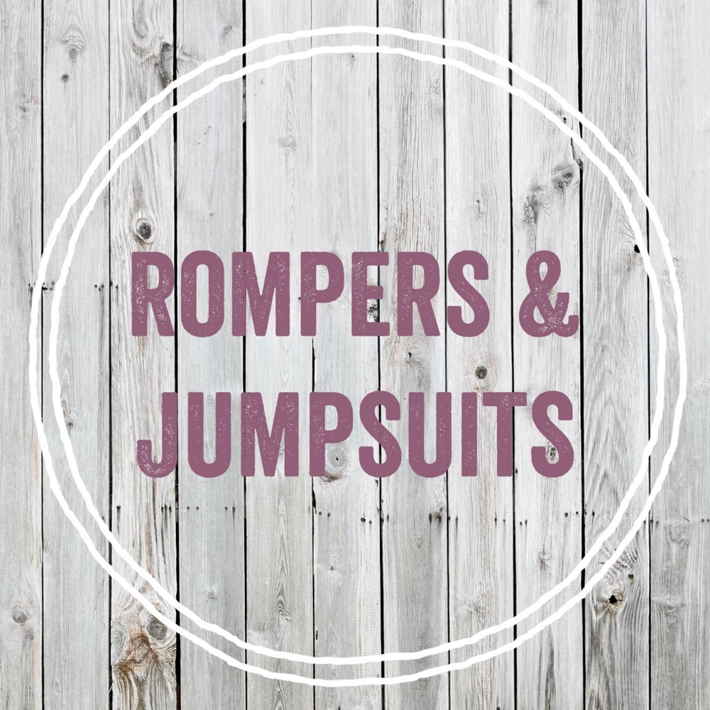 Rompers, jumpsuits, overalls, onesies, etc.